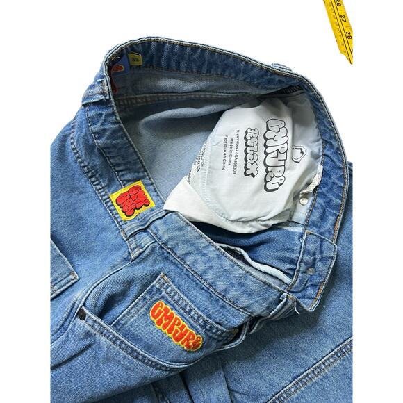 Y2K Empyre Baggy Carpenter Jeans Relaxed Loose Fit Blue Denim Men's 32 (34x 28 - Picture 4 of 11